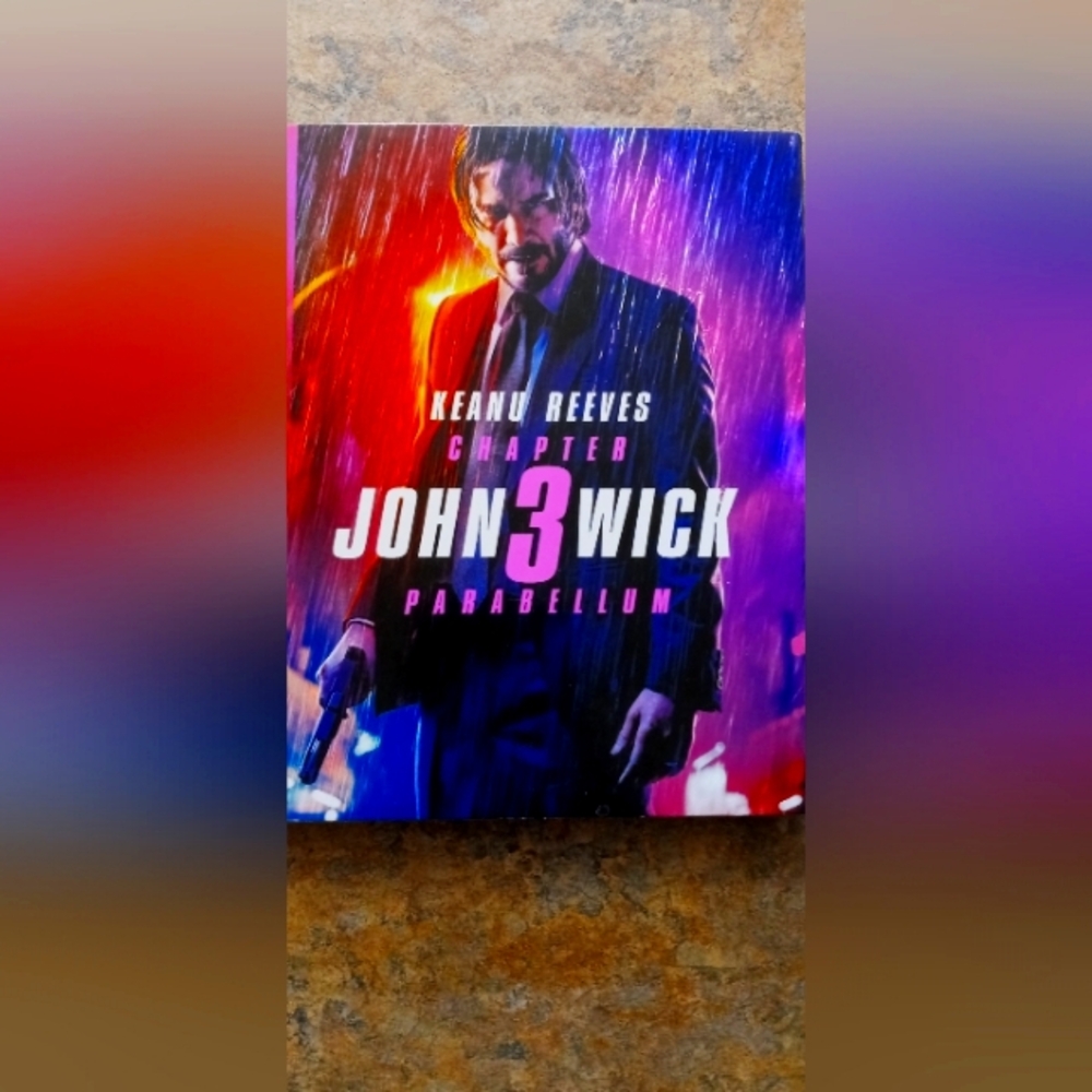John Wick: Chapter 3 Parabellum Movie Cover - Keanu Reeves dvd blue ray